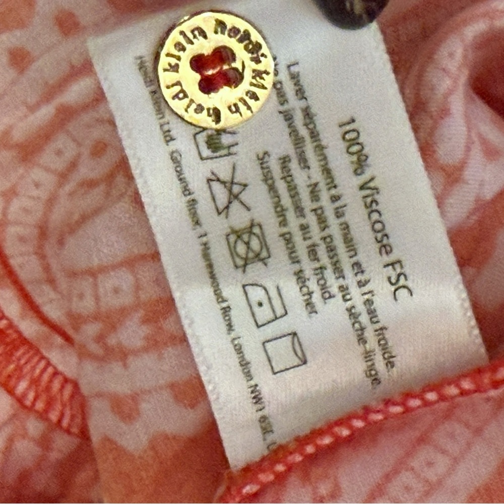 Heidi Klein Tangier Paisley-Print Mini Shirt Dress In Red And Pink Size L Mini - Picture 8 of 10